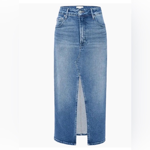 Good American Dresses & Skirts - Good American Blue Denim Midi Skirt
